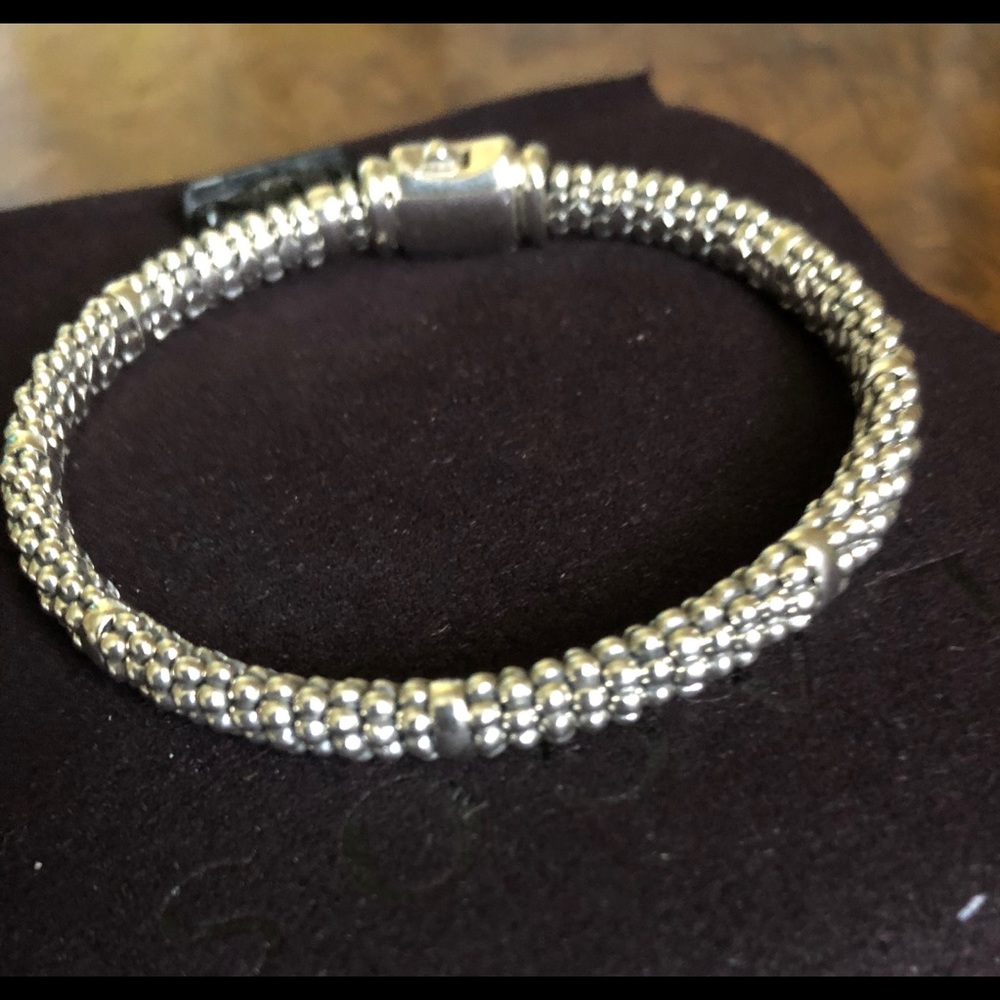 Lagos Signature Caviar beaded bracelet